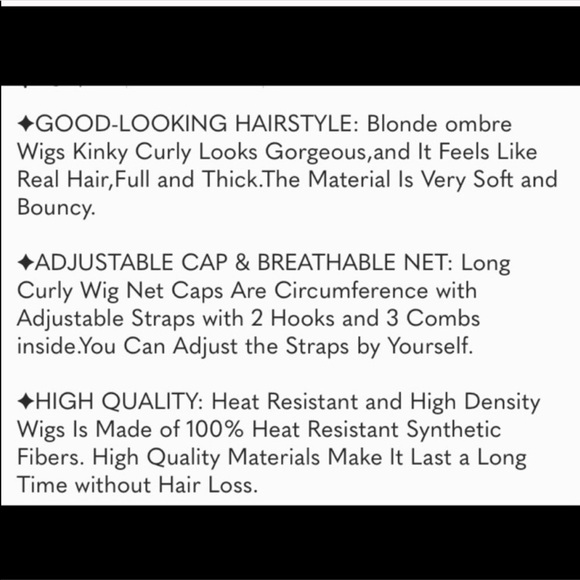 ?️ Long Curly Wavy Heat Resistant Wig main image 4